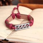 Handmade PU Leather Bracelet Turtle Tribal Bohemian LB-027