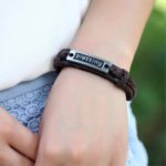 Handmade PU Leather Bracelet Blessing Tribal Bohemian LB-028