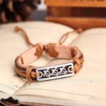 Handmade PU Leather Bracelet Turtle Tribal Bohemian LB-027