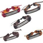 Handmade PU Leather Bracelet Where There's a Will There's a Way Tribal LB-034