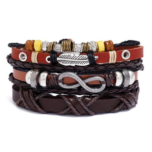Aztec Harmony Leather Bracelet