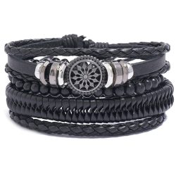 Midnight Star Leather Bracelet