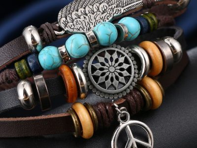 Beaded Leather Bracelets Beaded Leather Bracelets